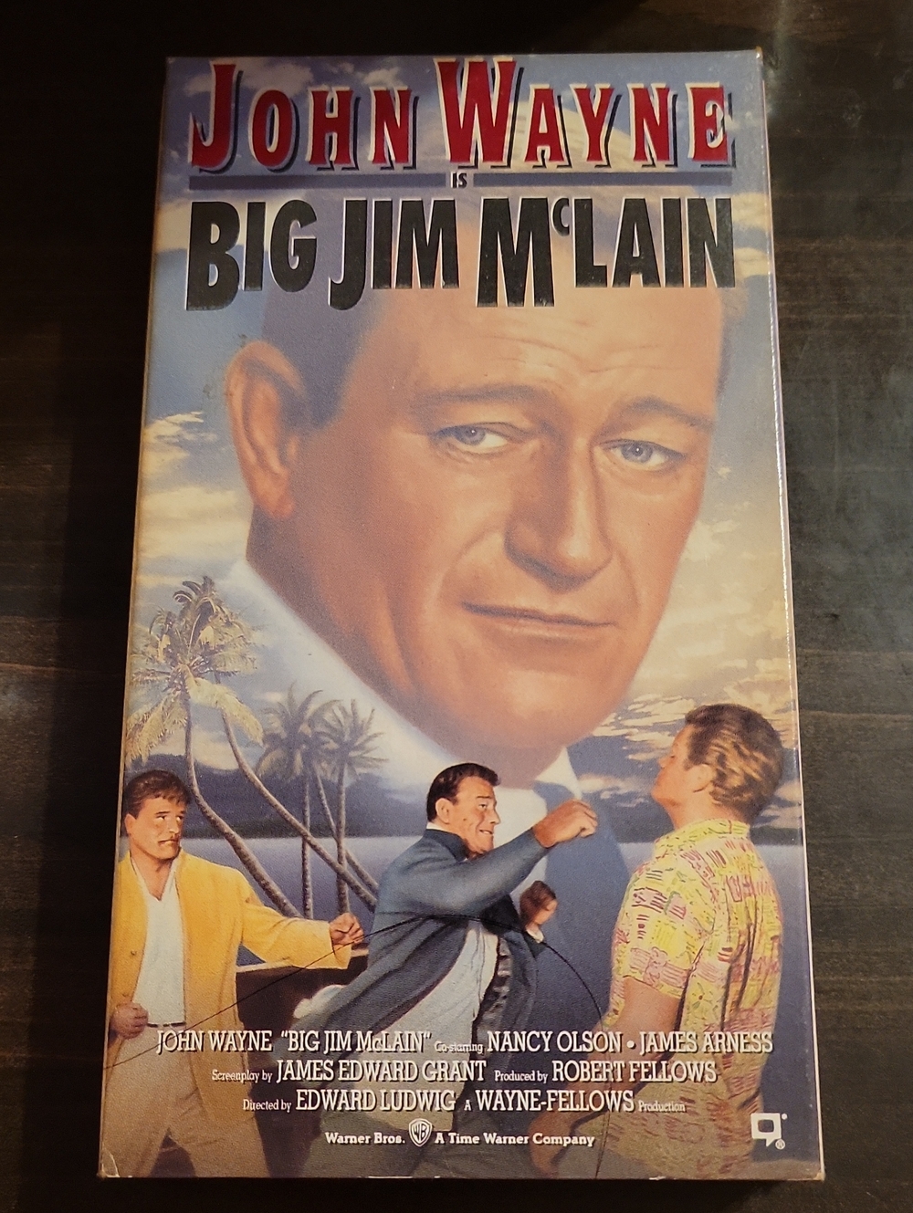 Warner Bros. John Wayne Big Jim McLain VHS- Blue and Red Cover